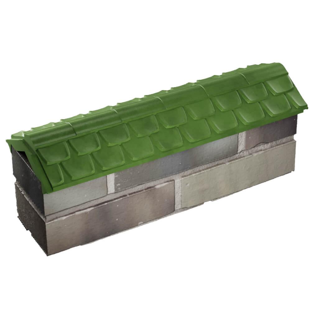 Парапет Zking Эльбрус Зеленый с посадкой на 0.5 кирпича (130мм) в Новороссийске фото